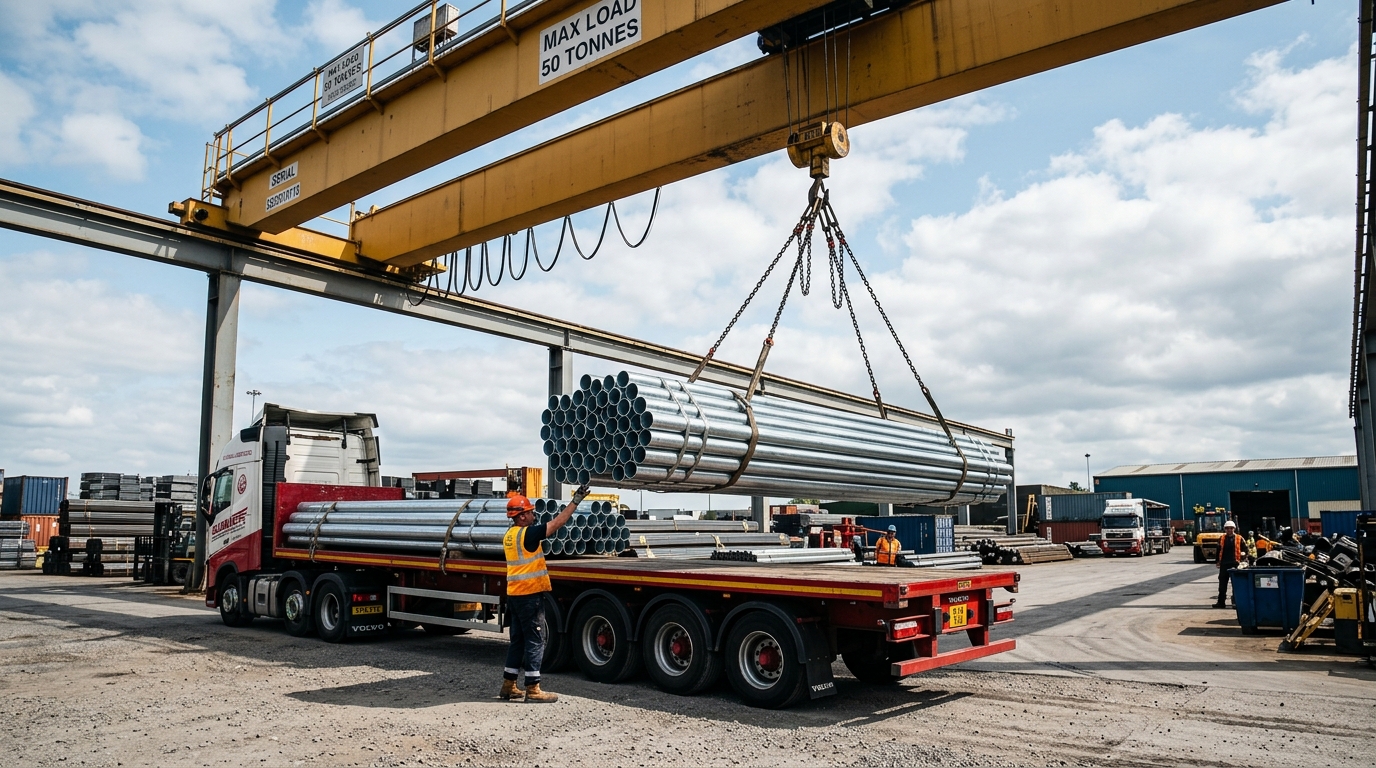 W-Beam Crash Barriers & Highway Guardrails wholesale logistics and trailer dispatch - crashbarriersupplier.com